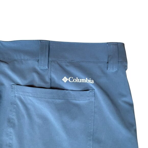 Columbia Hiking Pants Mens 46x26 Narrow Pointe Lightweight Stretch Blue - Picture 5 of 7
